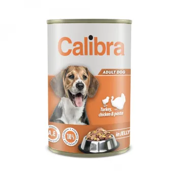 Calibra Dog konz.Turk,chick&pasta in jelly 1240g