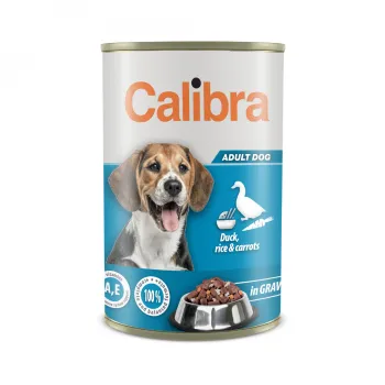 Calibra Dog konz.Duck,rice&carrots in gravy 1240g