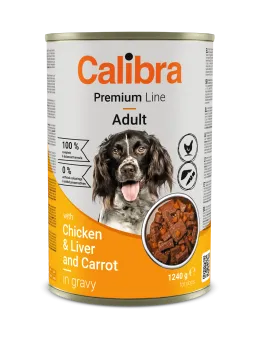 Calibra Dog Premium can with Chicken&Liver 1240g
