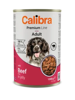 Calibra Dog Premium can with Beef 1240g